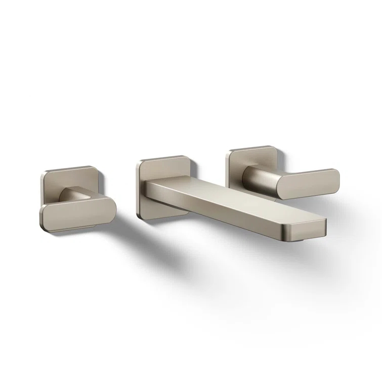 Parallel Wall-Mount Bathroom Sink Faucet Trim