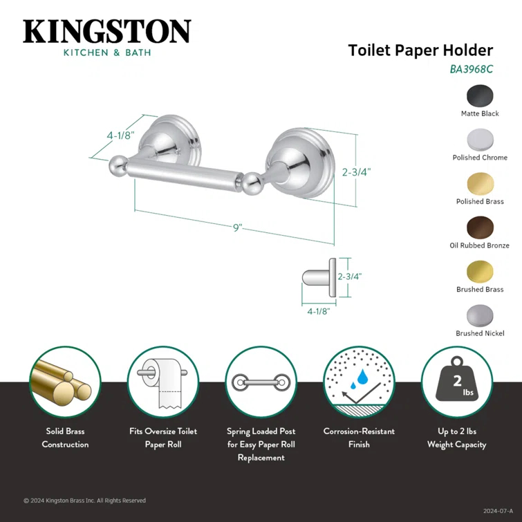 Kingston Brass Restoration Toilet Paper Holder