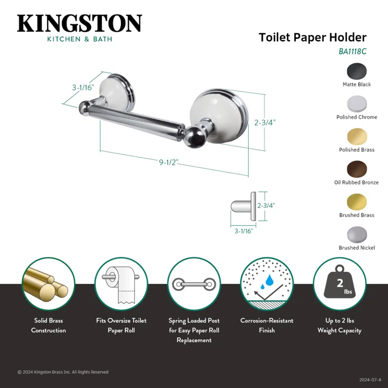 Kingston Brass Victorian Toilet Paper Holder