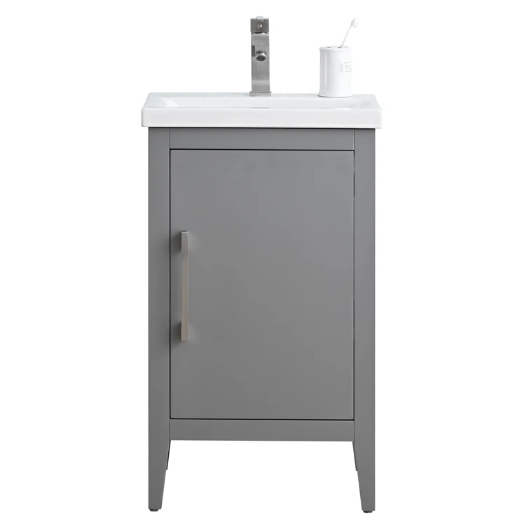 20'' Single Bathroom Vanity with Ceramic Top