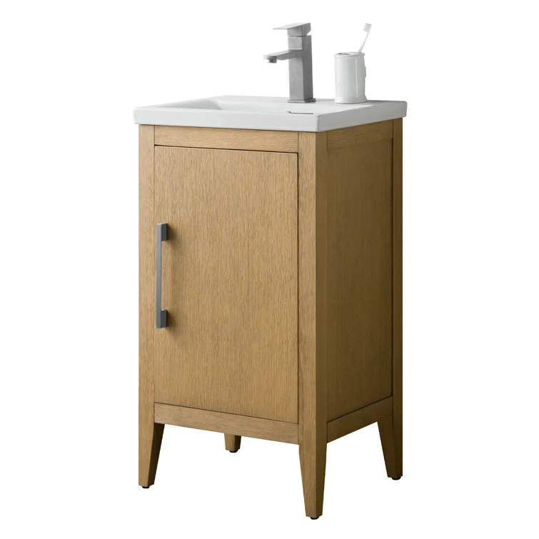 20'' Single Bathroom Vanity with Ceramic Top