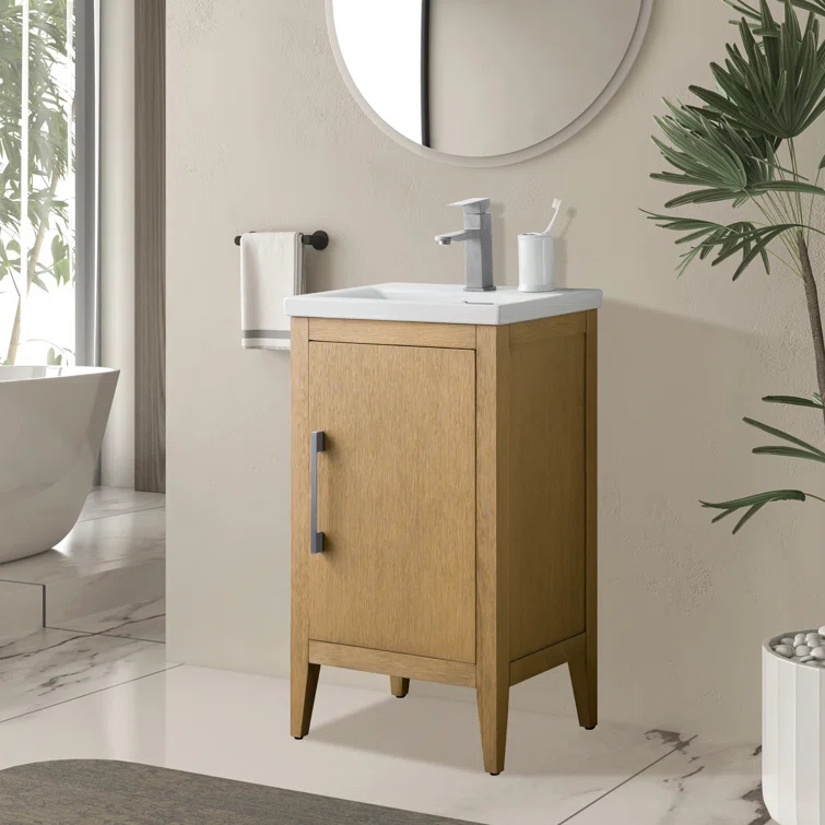 20'' Single Bathroom Vanity with Ceramic Top
