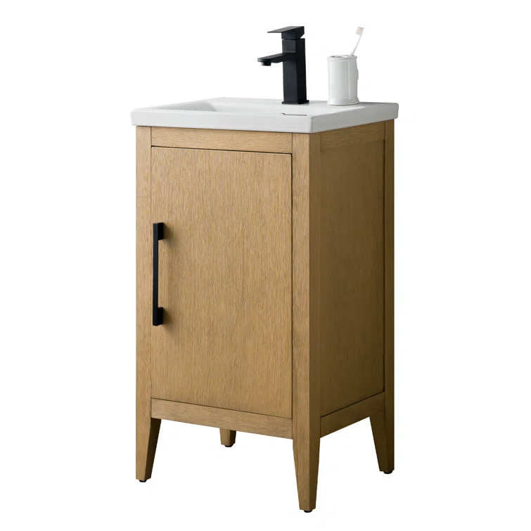 20'' Single Bathroom Vanity with Ceramic Top