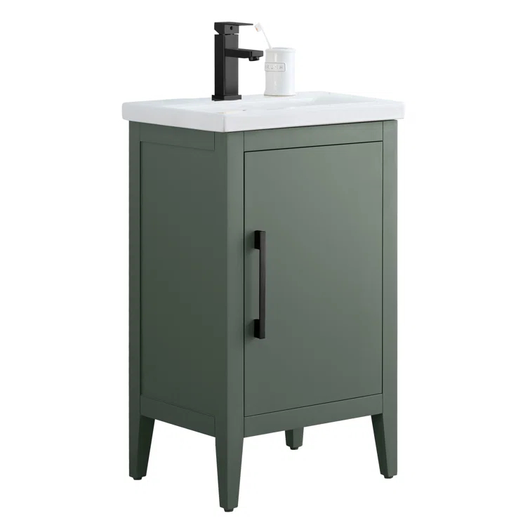 20'' Single Bathroom Vanity with Ceramic Top