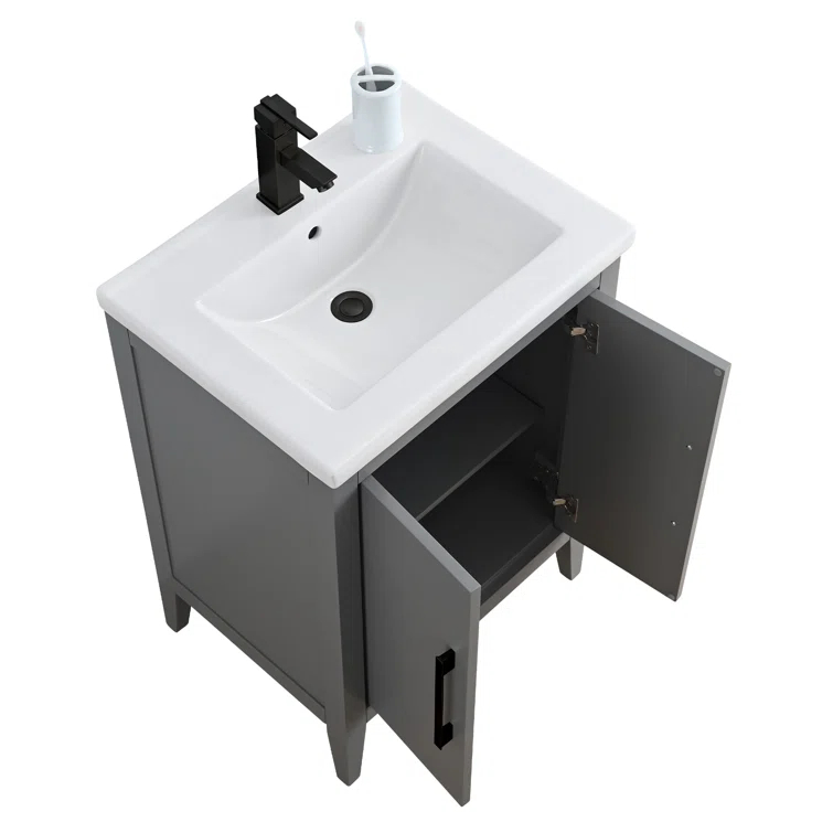 24" Single Bathroom Vanity Set