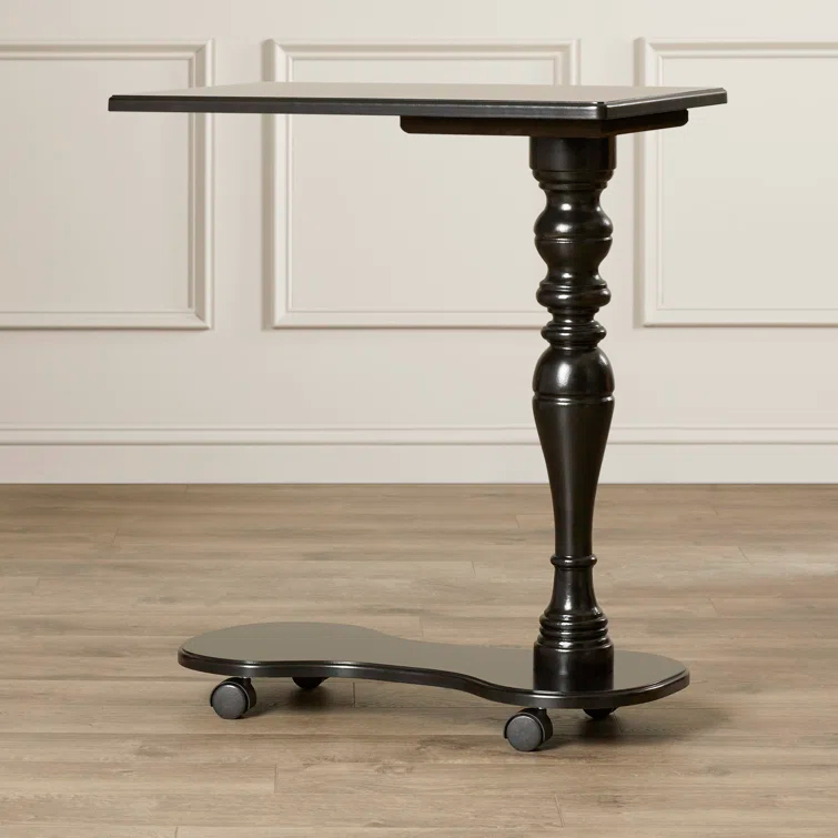Black Licorice Birch Veneer Mobile Tray Table
