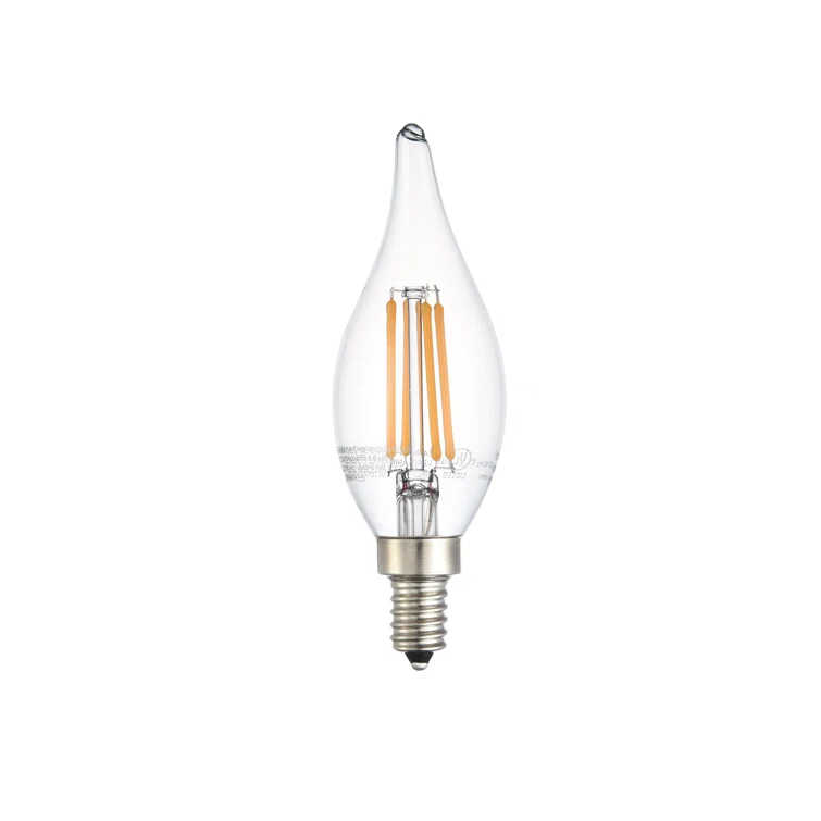 Elegant Lighting E12LED106-10PK 6W (60 Watt Equivalent) E12 Dimmable LED Candle Light Bulb (Set of 10)