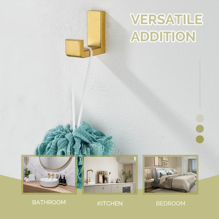 Stainless Steel Bathroom Wall Mounting Robe Hook