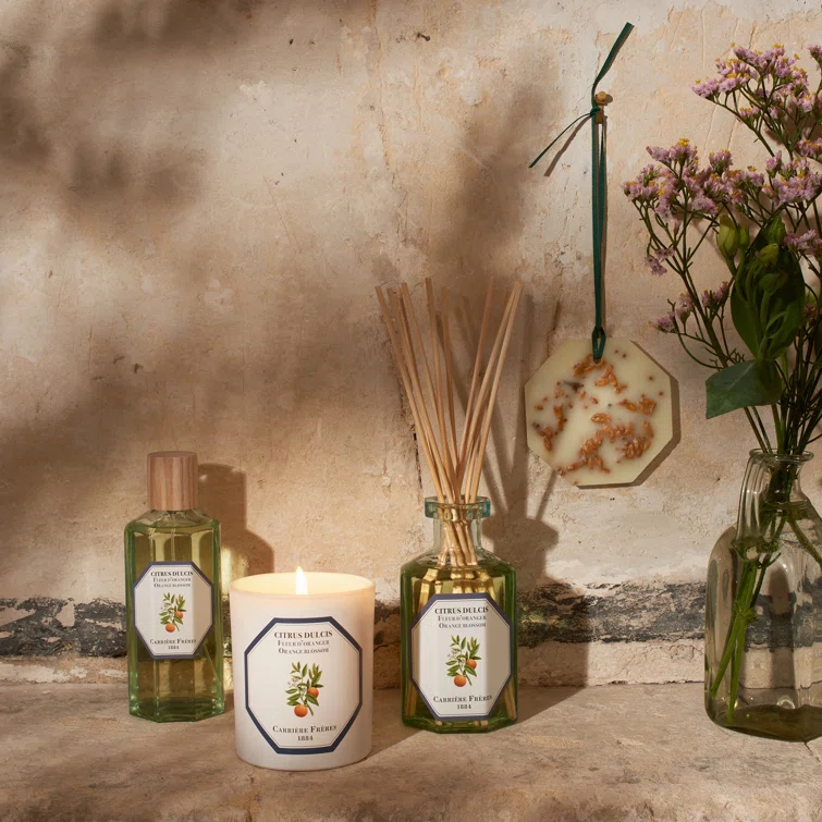 White Citrus Blossom Scented Spring Candle