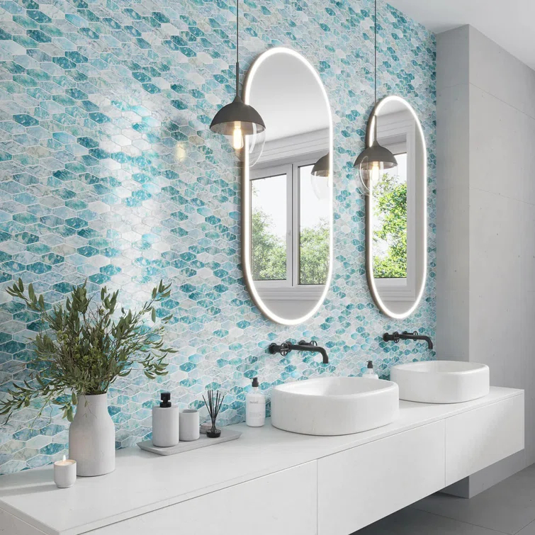 Verre 10.63 In. X 11.7 In. Glass Mosaic Wall And Floor Tile (8.6 Sq Ft/Case) - 10 Pack