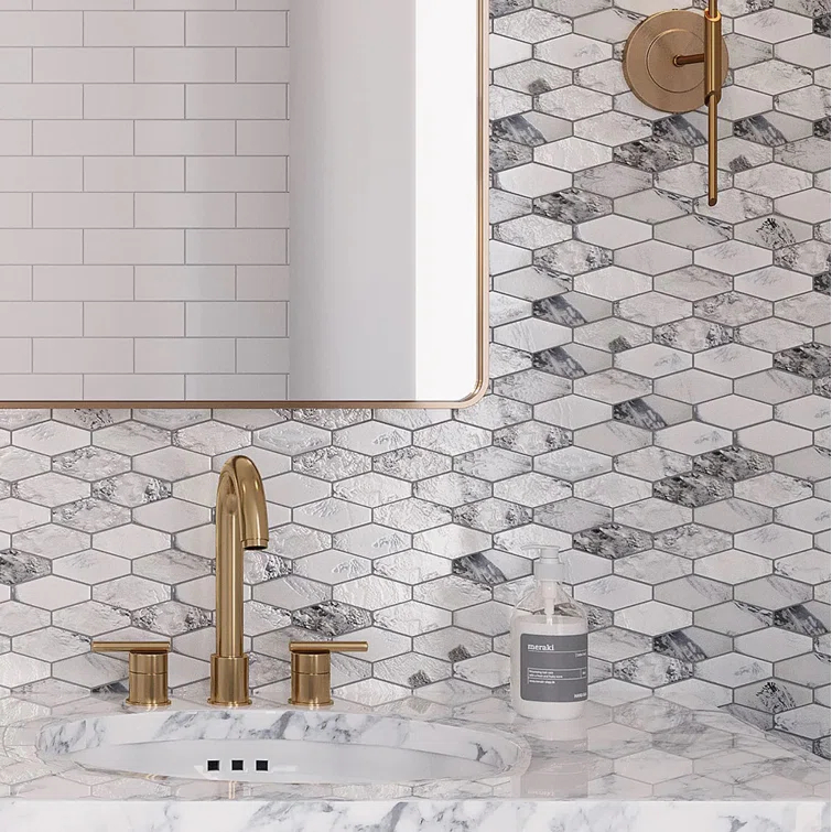 Verre 10.63 In. X 11.7 In. Glass Mosaic Wall And Floor Tile (8.6 Sq Ft/Case) - 10 Pack