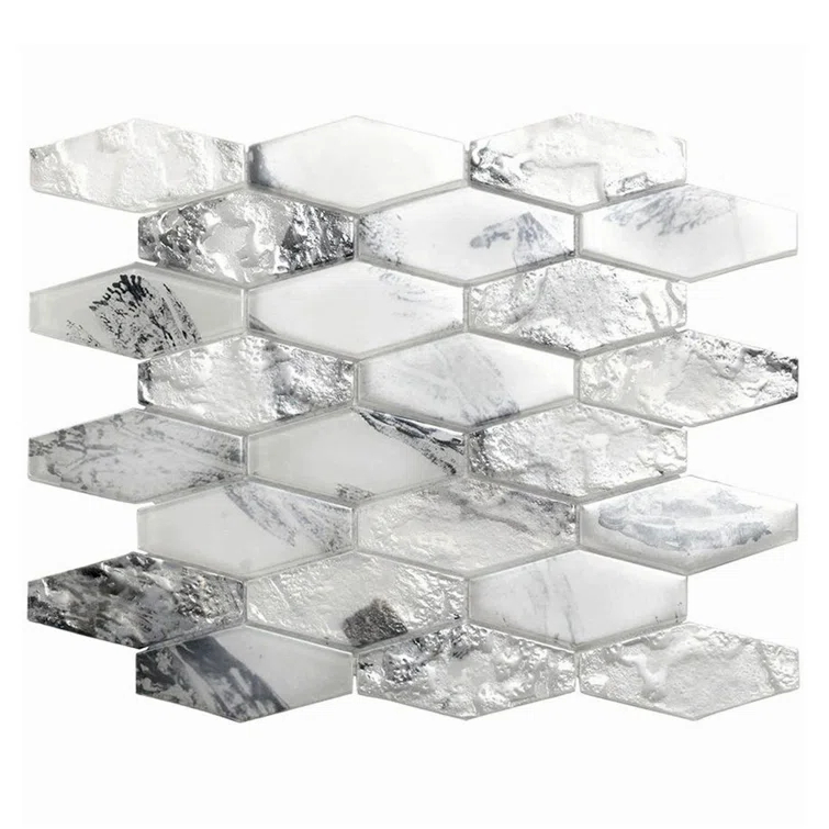 Verre 10.63 In. X 11.7 In. Glass Mosaic Wall And Floor Tile (8.6 Sq Ft/Case) - 10 Pack