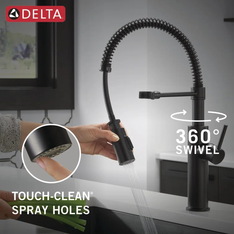Antoni Pro Commercial Pull Down Sprayer Kitchen Sink Faucet