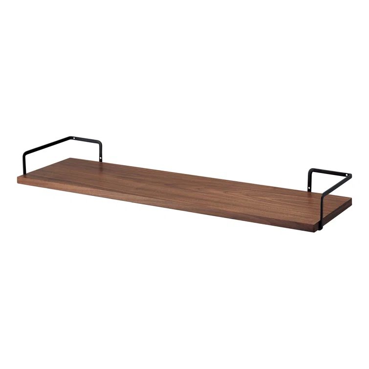 Yamazaki Home Wall-Mounted Space Saving Wood Shelf, Wood