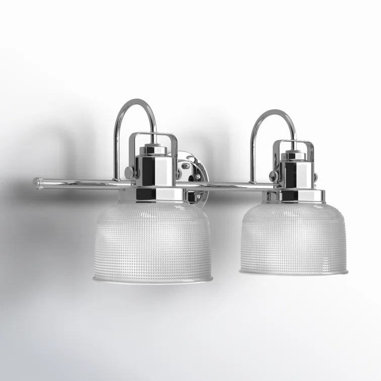 Rosser 2 Light Transparent Dimmable Vanity Light
