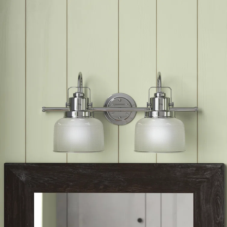 Rosser 2 Light Transparent Dimmable Vanity Light