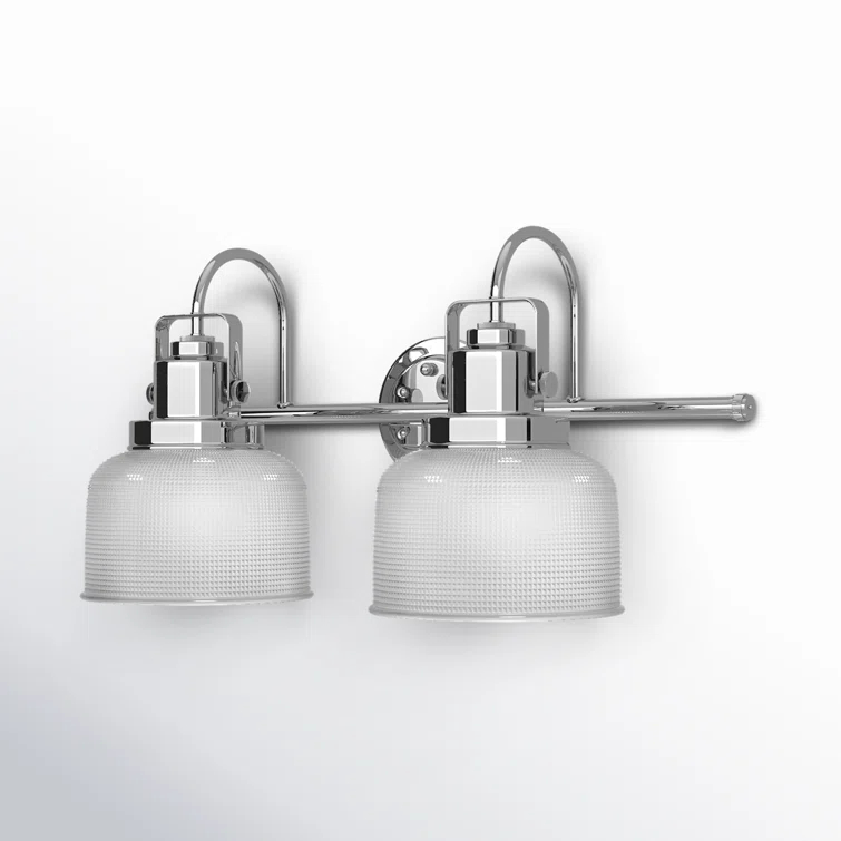 Rosser 2 Light Transparent Dimmable Vanity Light