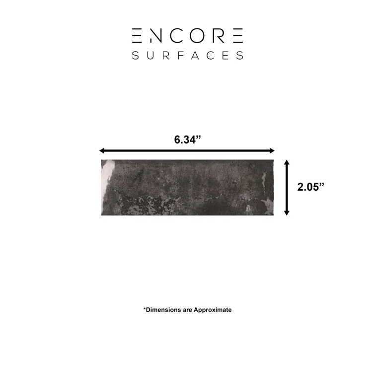 Tennessee 2" x 6" Zellige Subway Wall Tile