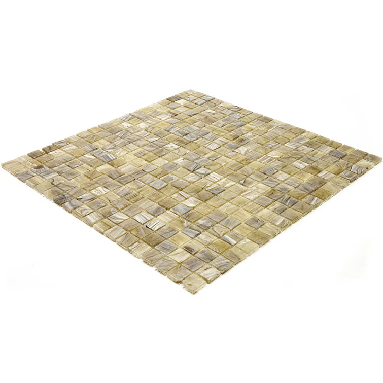 Skosh 0.6" x 0.6" Glass Grid Mosaic Wall & Floor Tile