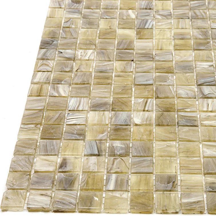 Skosh 0.6" x 0.6" Glass Grid Mosaic Wall & Floor Tile