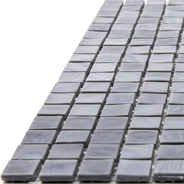 Skosh 0.6" x 0.6" Glass Grid Mosaic Wall & Floor Tile