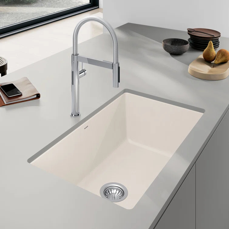 Precis SILGRANIT 32" L X 19" W Super Single Undermount Kitchen SInk