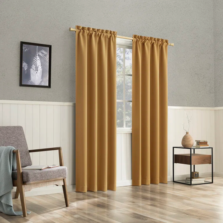 Wayfair Basics® Thermal Blackout Rod Pocket Curtain Panel