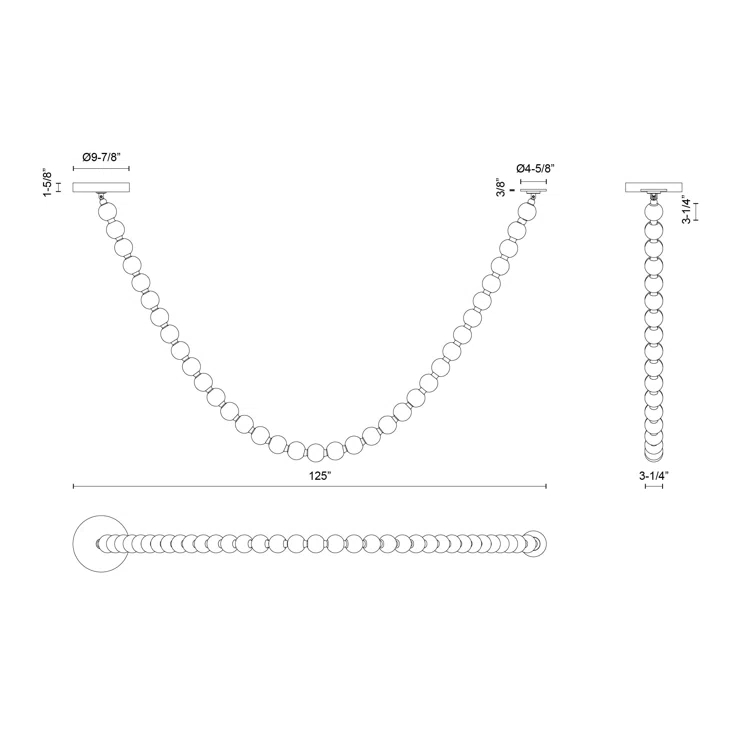 Akoya Chrome LED Pendant