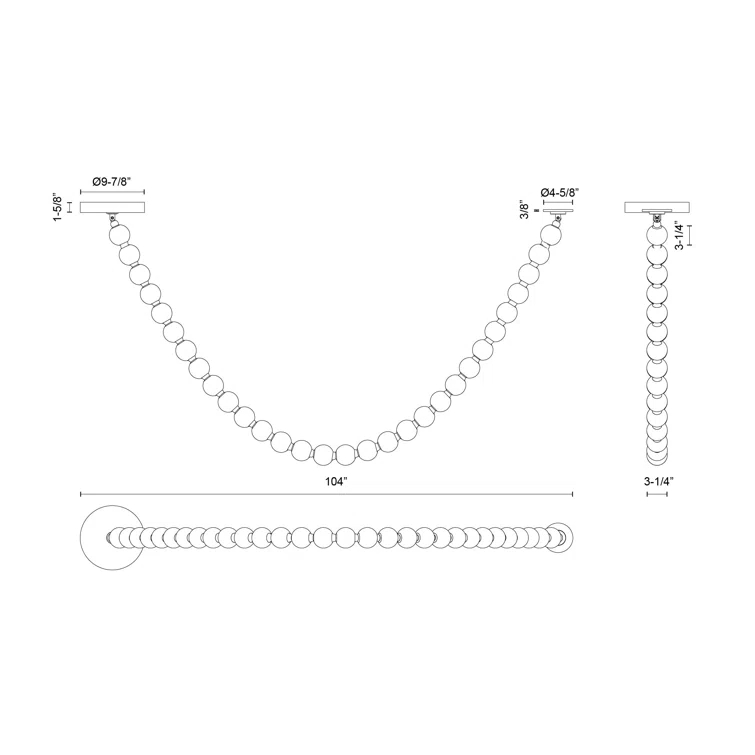 Akoya Chrome LED Pendant