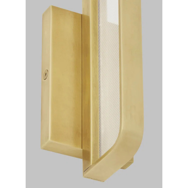 Banda 13" Natural Brass Dimmable LED Bath/Wall Sconce