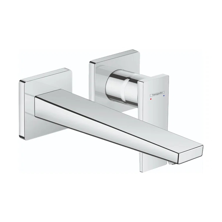 Metropol Low Flow Water Saving Wall Mounted Bathroom Faucet