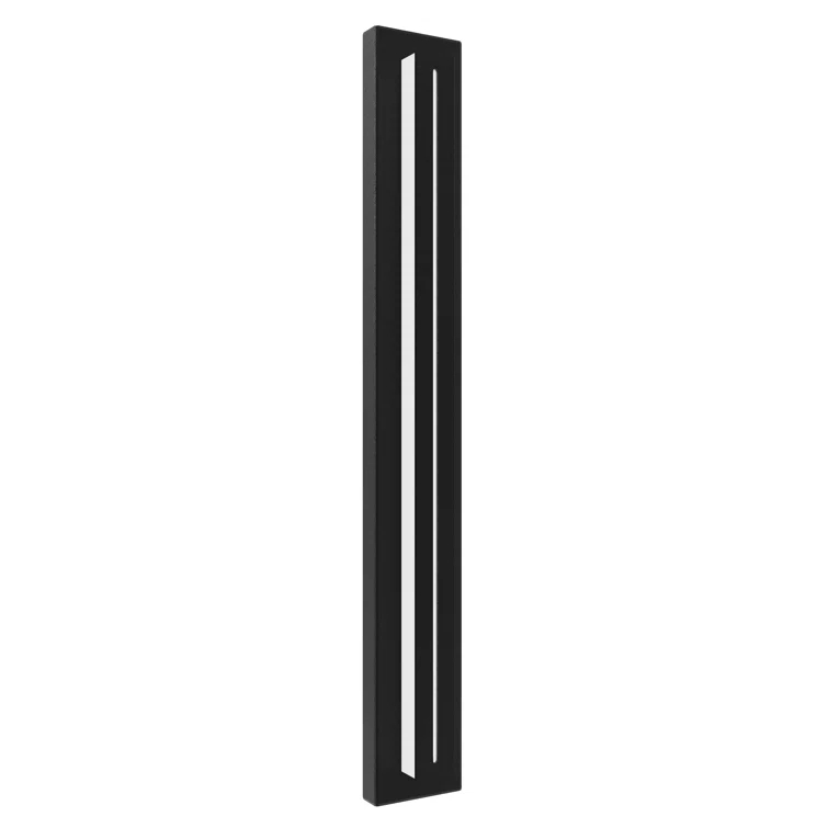 Bel Air Modern Black LED Outdoor Wall Sconce, 38in Dimmable