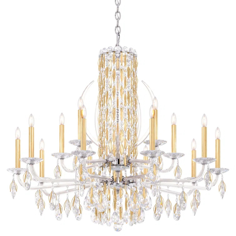 Sarella 15 - Light Glass Classic / Traditional Chandelier