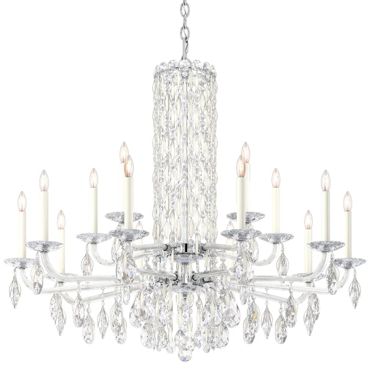 Sarella 15 - Light Glass Classic / Traditional Chandelier