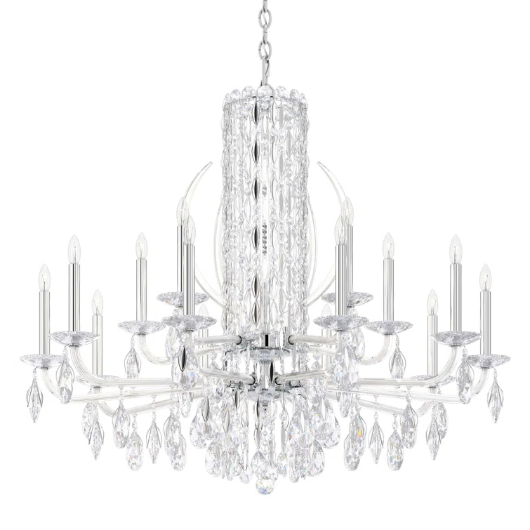 Sarella 15 - Light Glass Classic / Traditional Chandelier