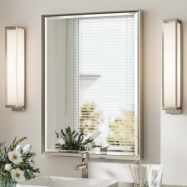 Lohoski Decorative Wall Mirror Beveled Design, Bathroom Vanity Mirror Accent Mirror Finish