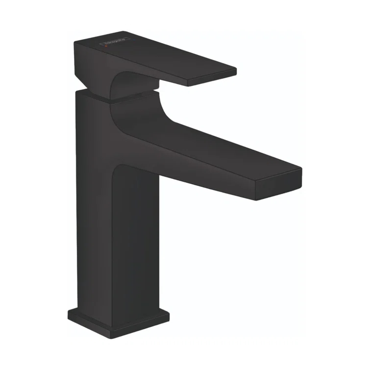 Hansgrohe Metropol Single-Hole Faucet 110 with Lever Handle and Drain Assembly, 1.2 GPM
