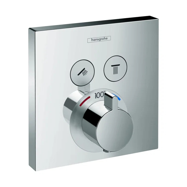 ShowerSelect 1-Handle 6-Inch Wide, Temperature Memory, Thermostatic Valve Trim Only, with Diverter
