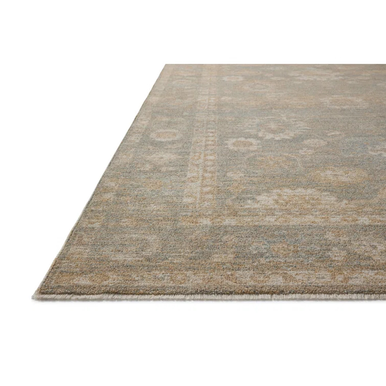 Chris Loves Julia x Loloi Louisa Lagoon / Ivory Area Rug