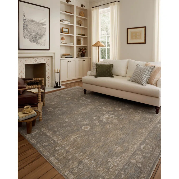 Chris Loves Julia x Loloi Louisa Lagoon / Ivory Area Rug