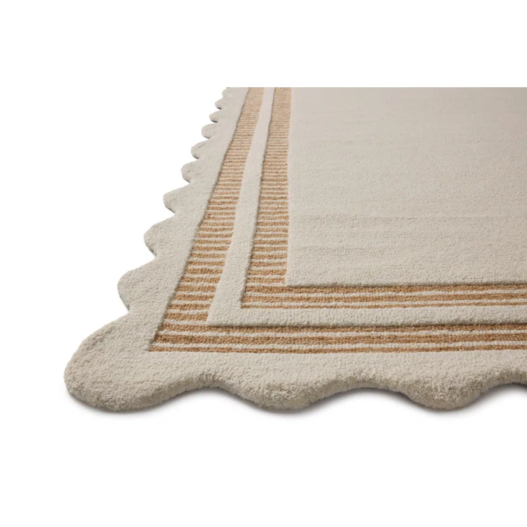 Chris Loves Julia x Loloi Scottie Ivory / Rust Area Rug