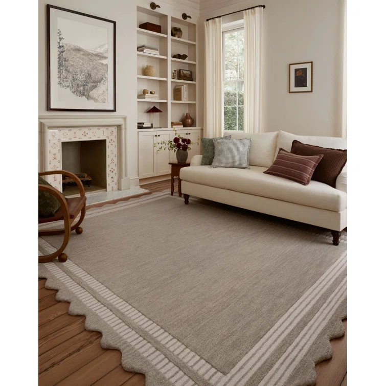 Chris Loves Julia x Loloi Scottie Fog / Ivory Area Rug