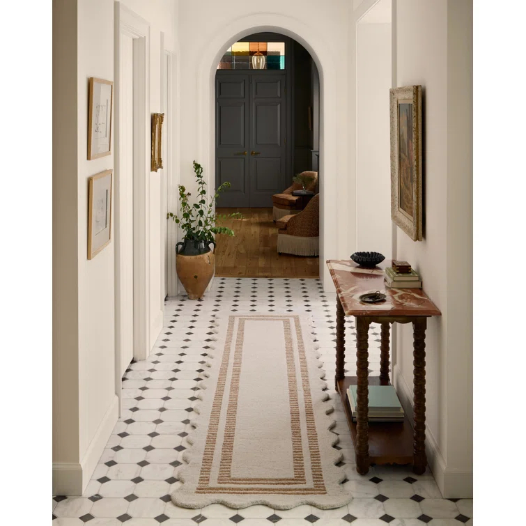 Chris Loves Julia x Loloi Scottie Ivory / Rust Area Rug