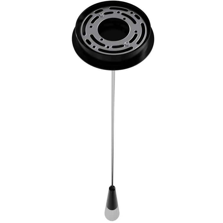 Gun Metal Crystal Mini Pendant Light with LED Bulb