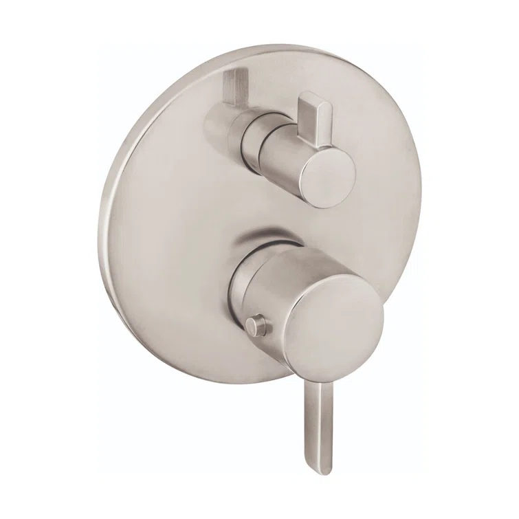 Ecostat S Thermostatic Volume Control and Diverter Faucet Trim with Lever Handle
