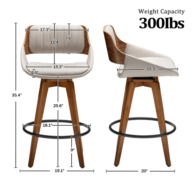 Jobani Swivel Counter Stool