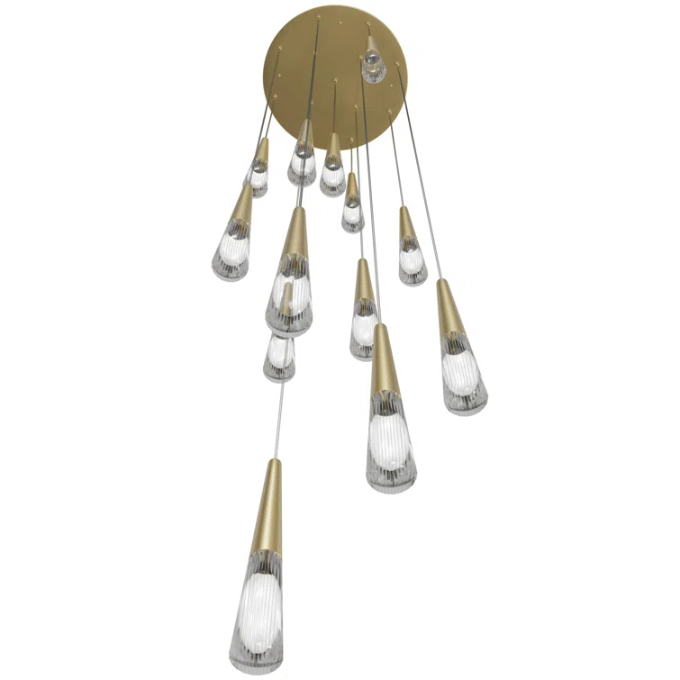Encino 13 - Light Dimmable Tiered Chandelier
