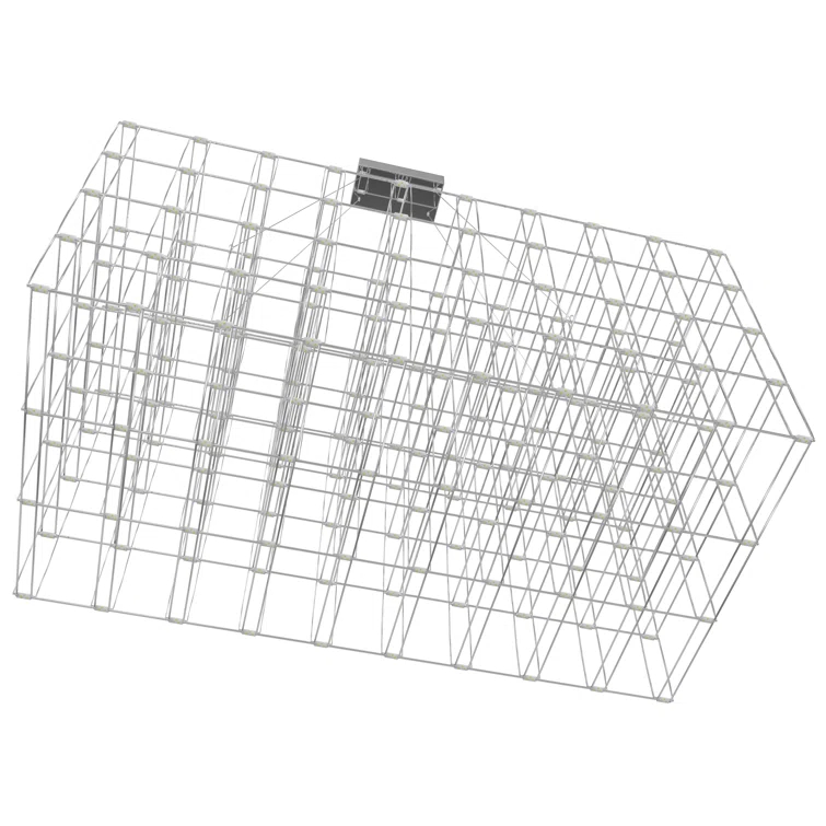 Argyle Chrome Cage 34" LED Chandelier