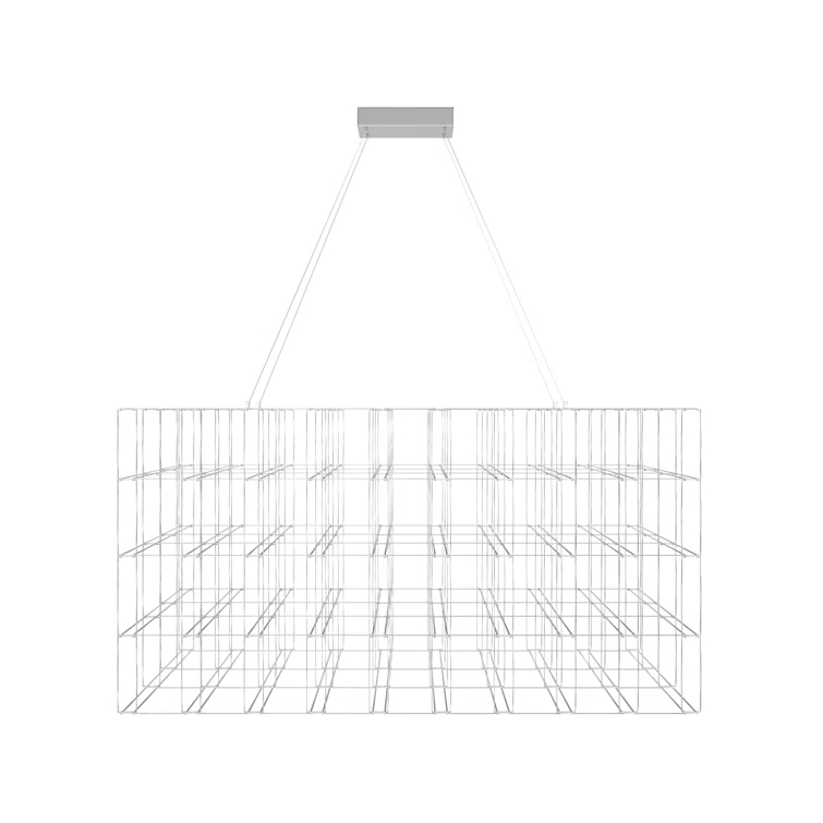 Argyle Chrome Cage 34" LED Chandelier