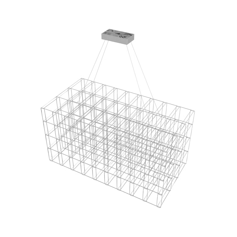 Argyle Chrome Cage 34" LED Chandelier